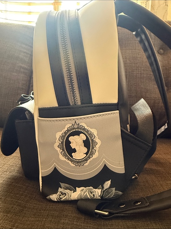 Disney Cream and Black Princess Cameo Mini Backpack